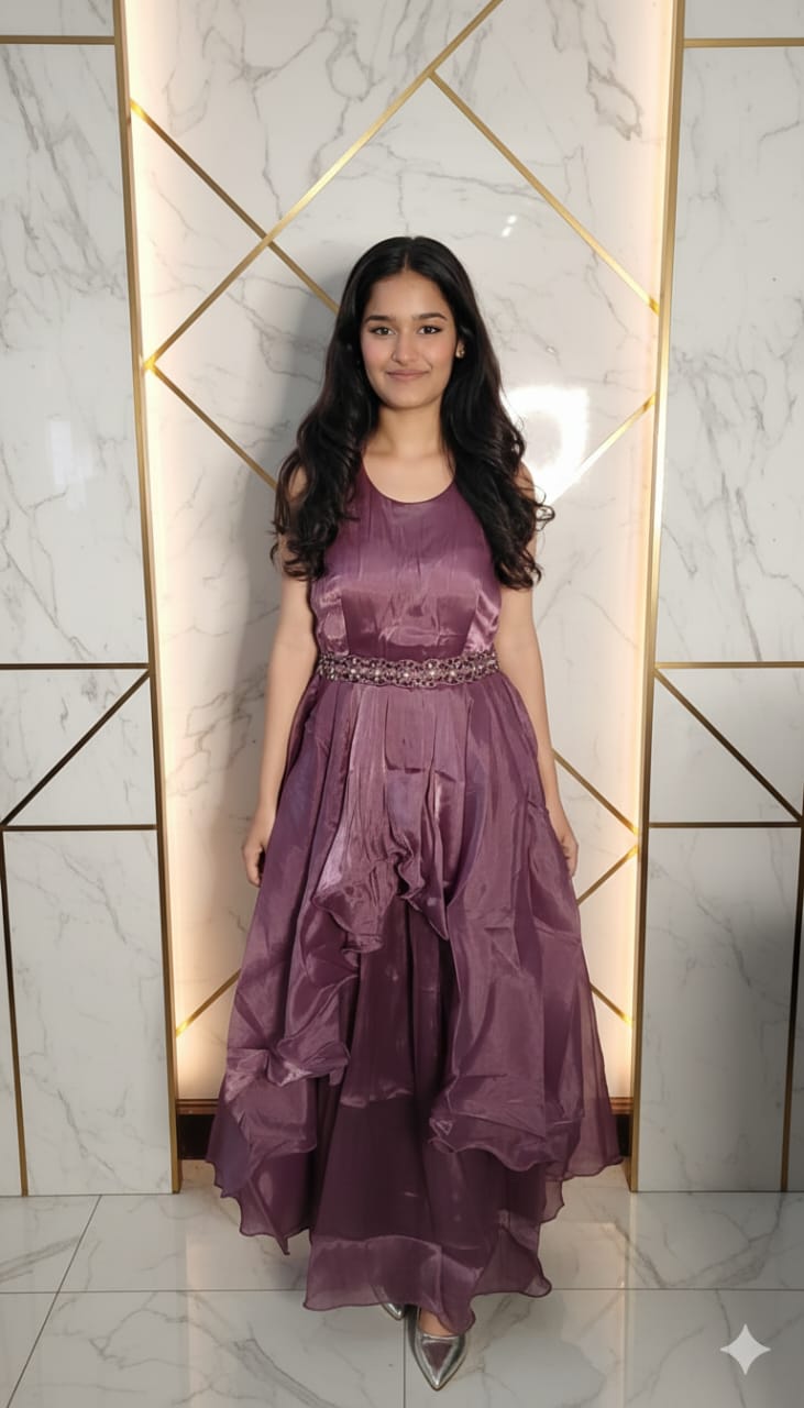 Western style gown girl and women 