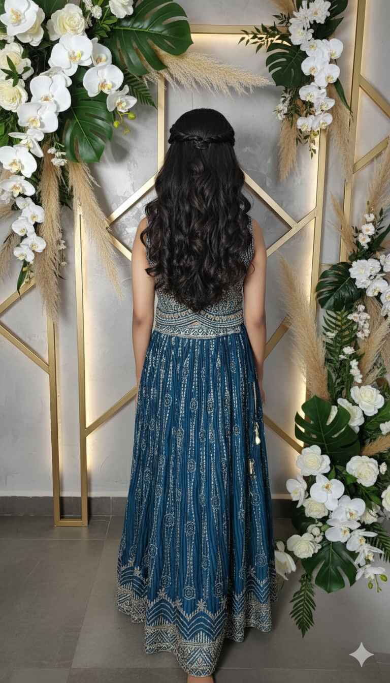 Women Teal Blue Stylish Premium Crop Top