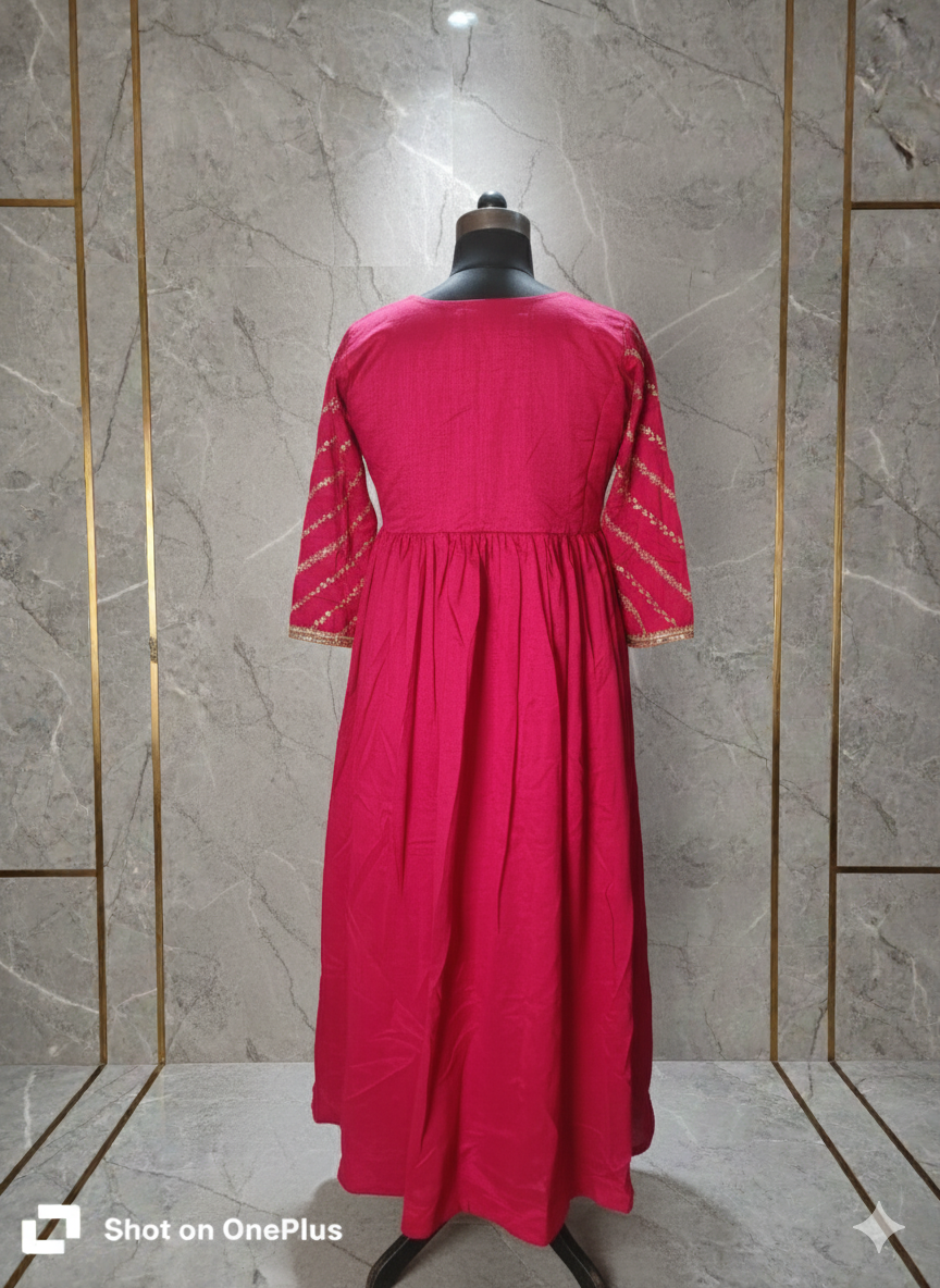 Stylish party wear anarkali suit 