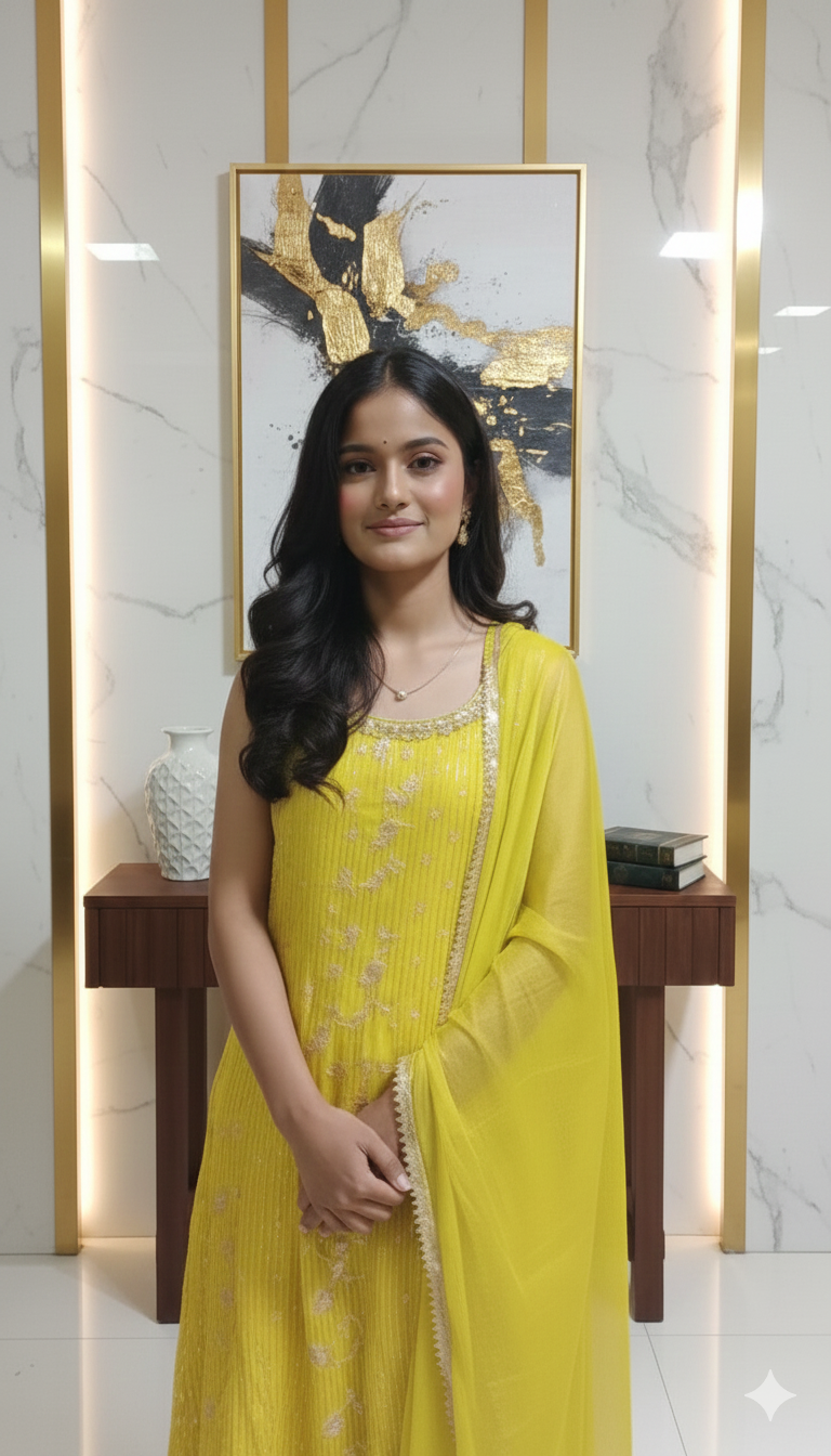 Designer party wear frock suit 