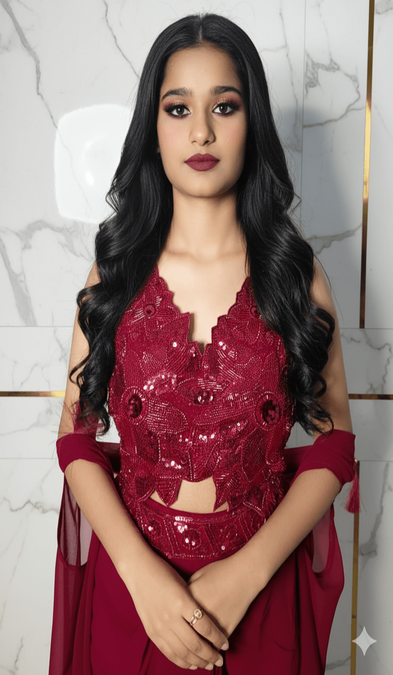 CrepeGlow Party Saree