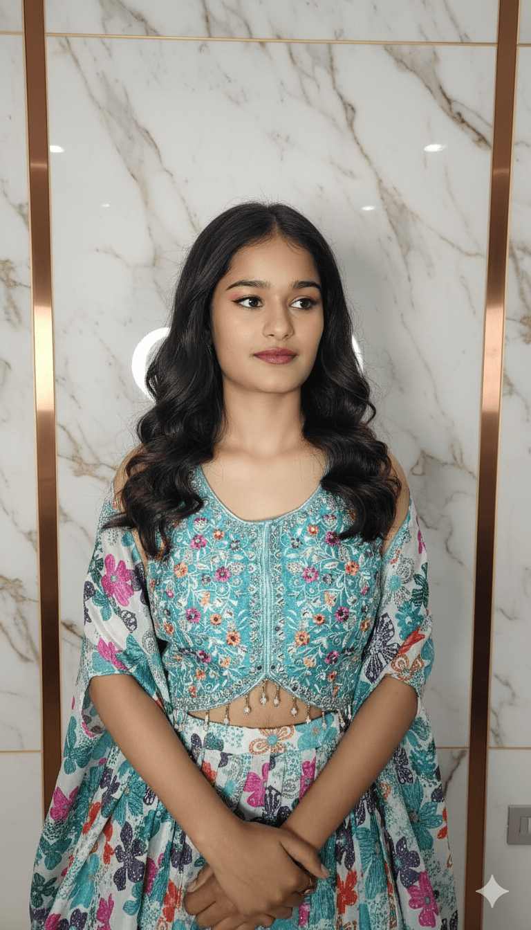 PolyGlam Lehenga Set