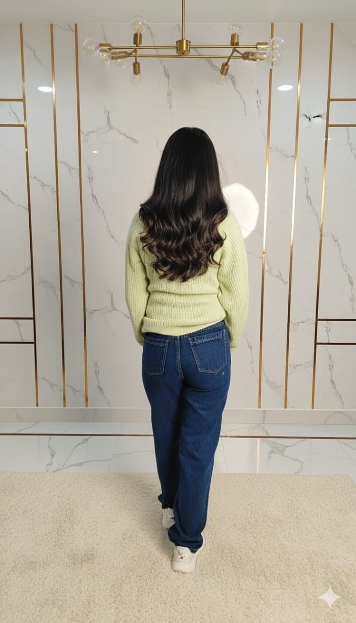 Straight jeans for women