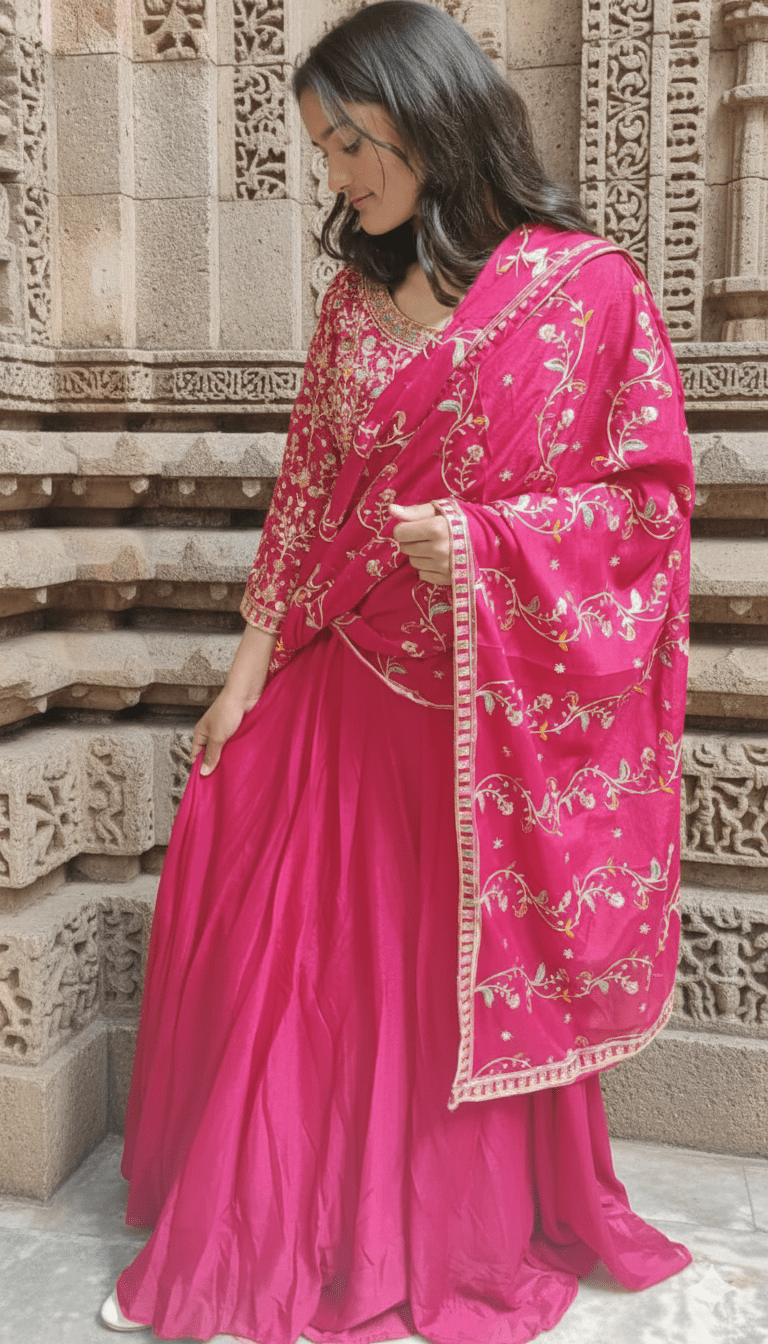 EmbroQueen Frock Suit