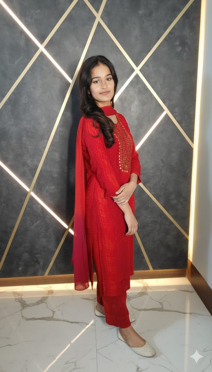 Neck mirror work design