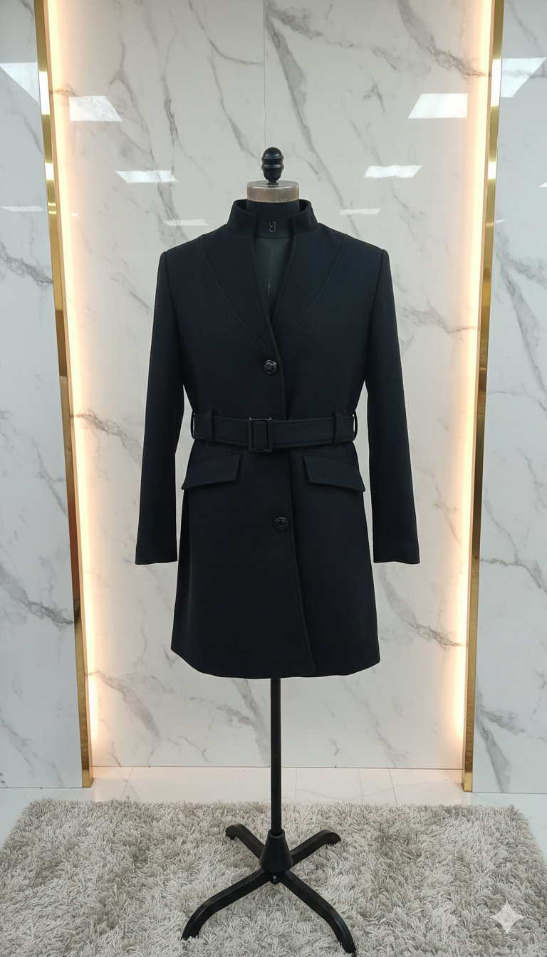 FurEase Girlsâ€™ Stylish Fur Collar Jacket