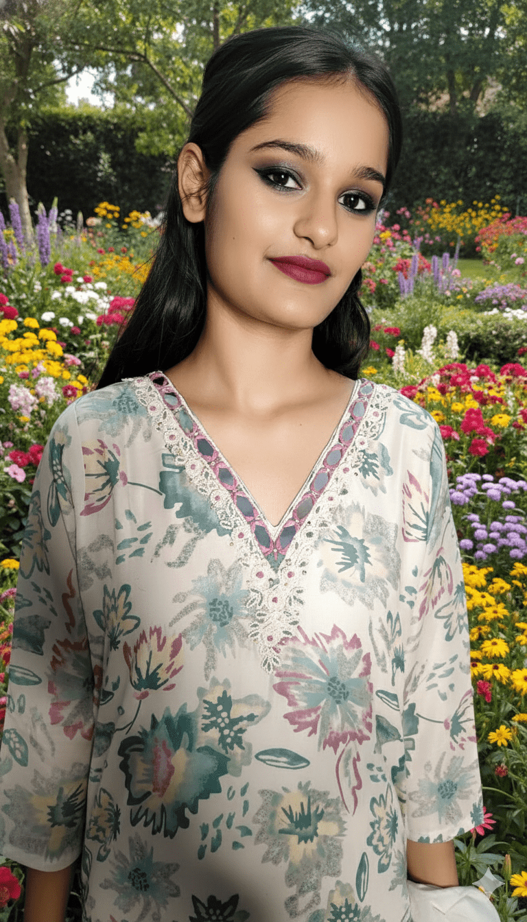 Women Mix Cotton Floral Suit Set