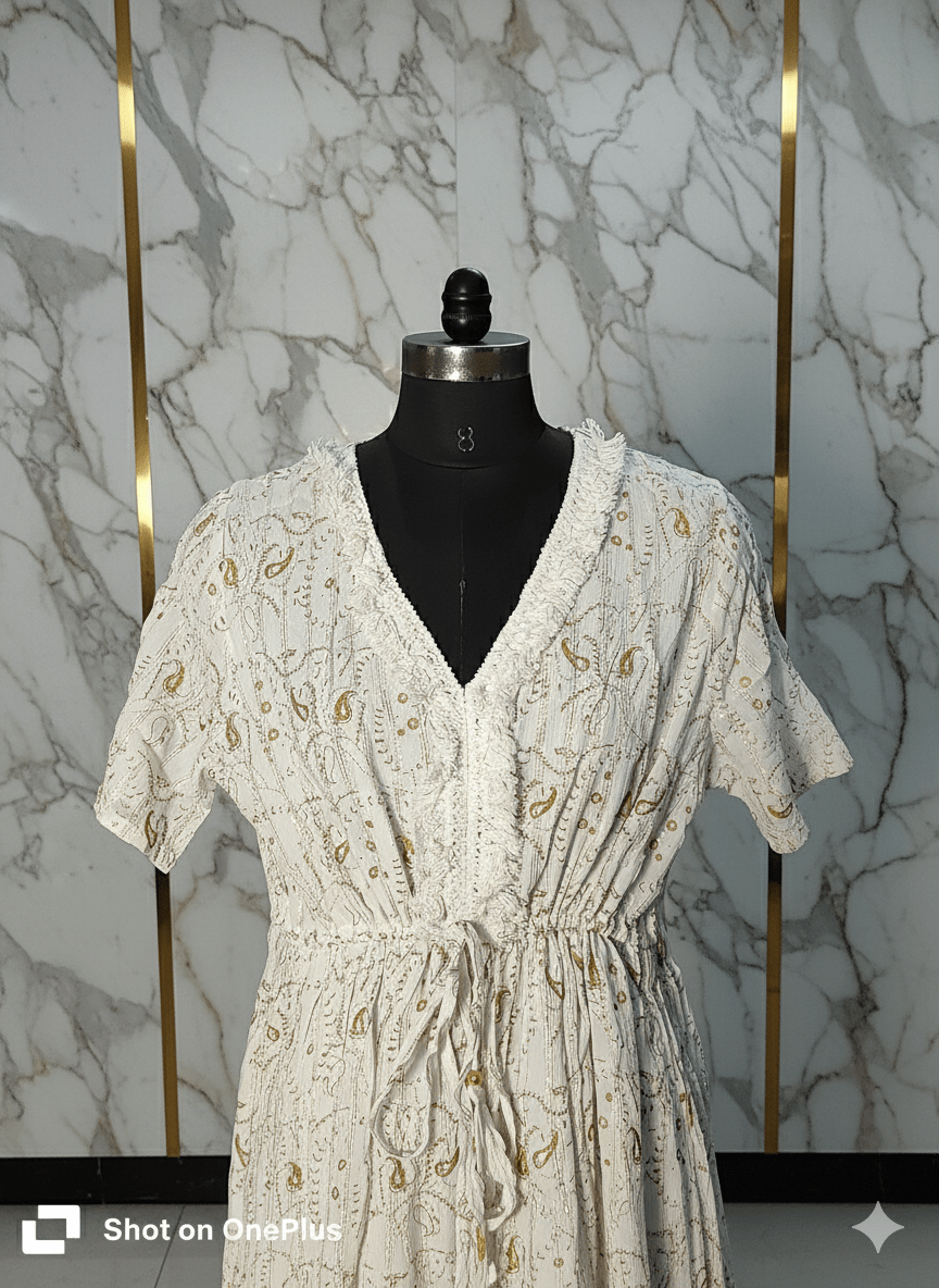 Shimmer Glow Lurex Midi Dress