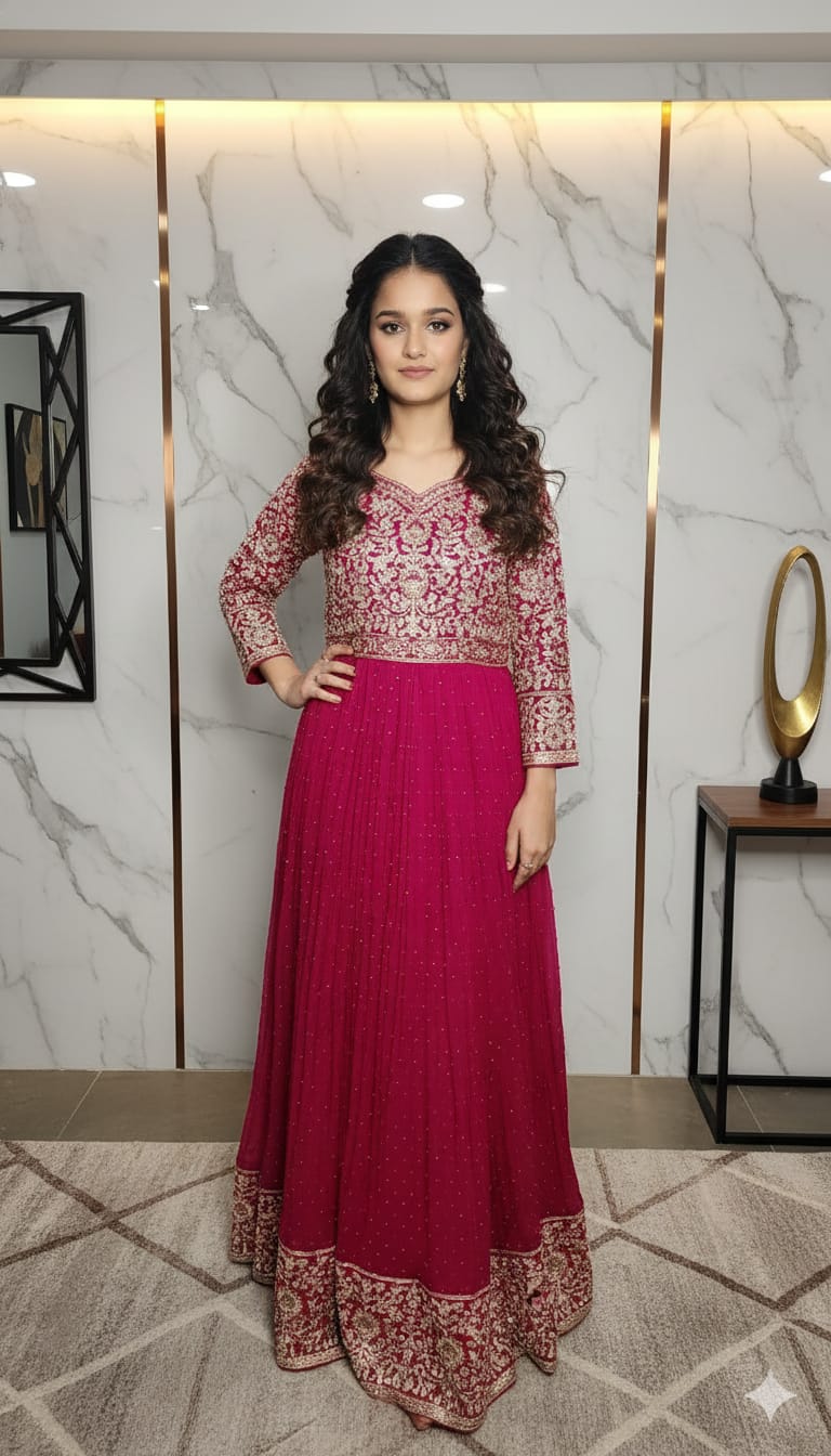 Designer party wear gown 