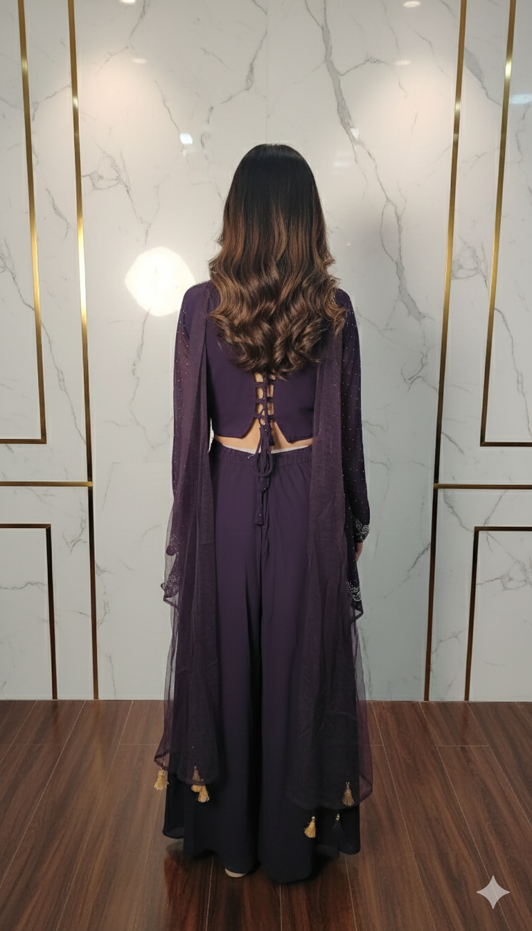 Western Style Palazzo Set 