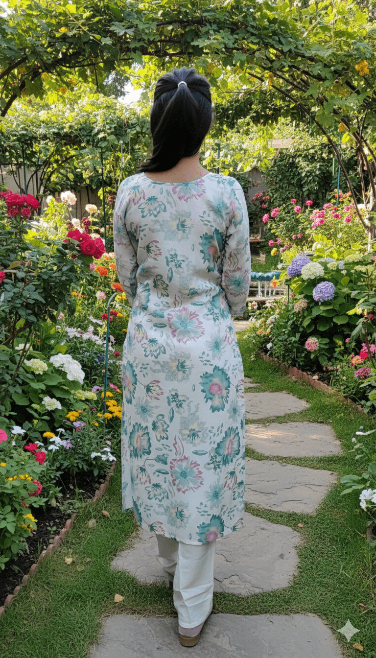 Women Mix Cotton Floral Suit Set