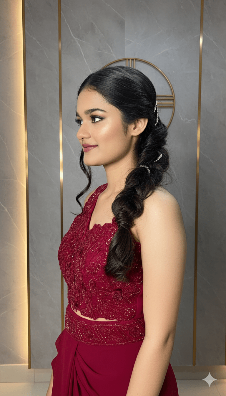 CrepeGlow Party Saree