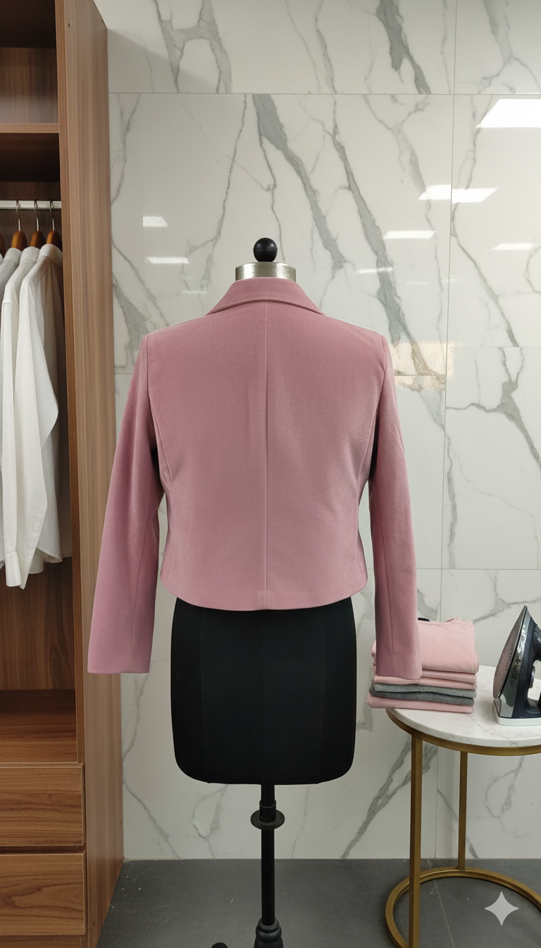 FurGlam Girlsâ€™ Stylish Fur Collar Jacket