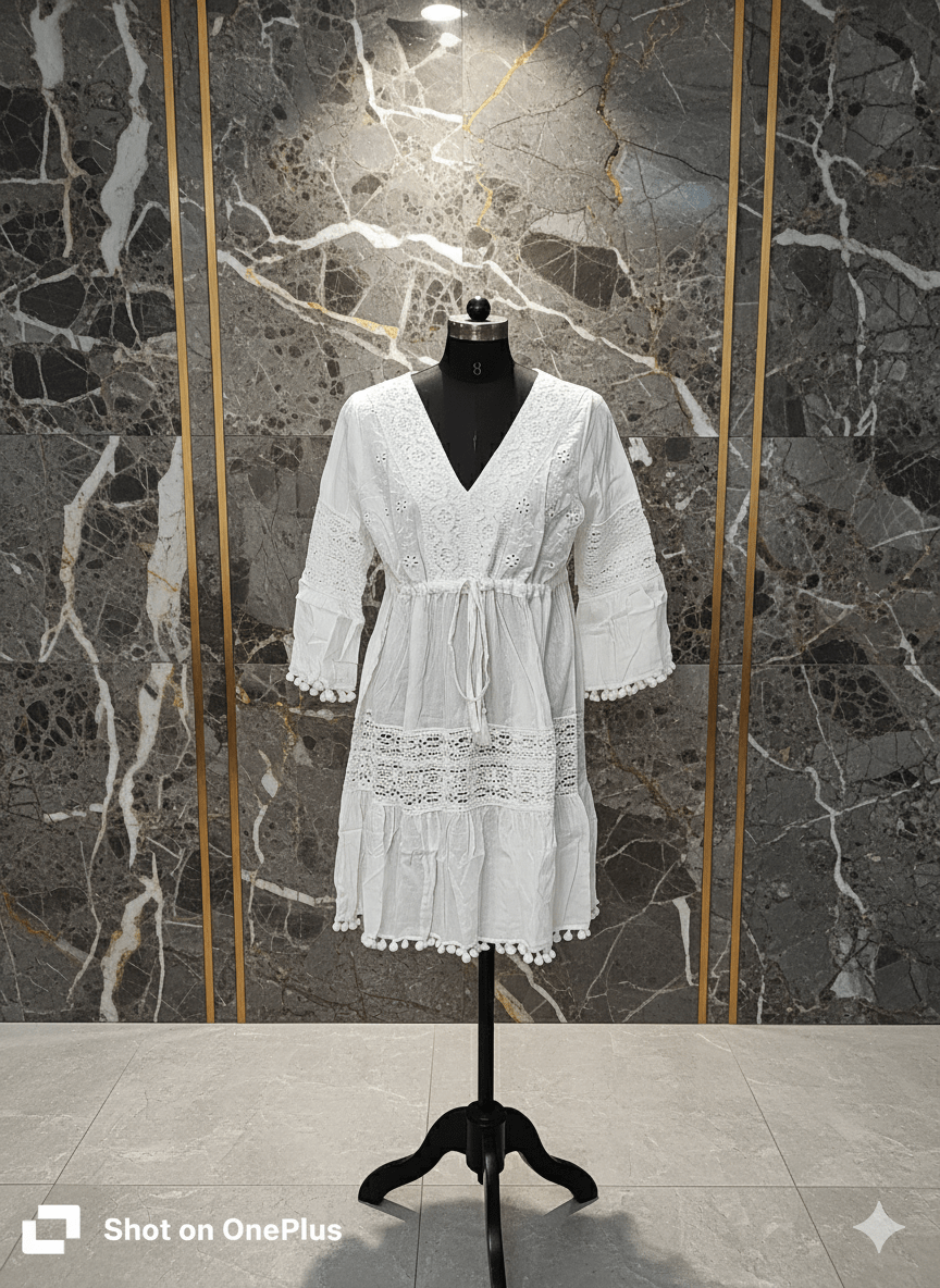 Shimmer Glow Lurex Midi Dress