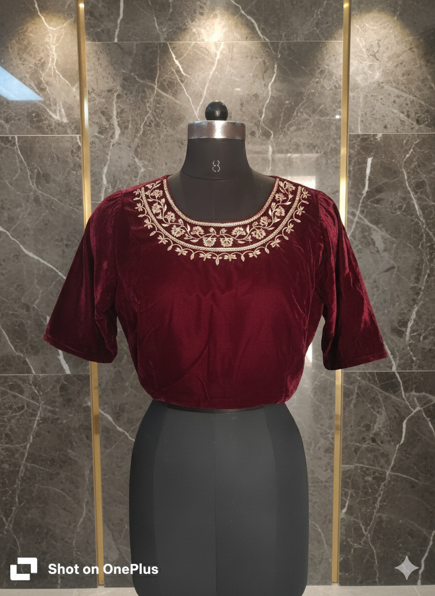 Designer party wear blouse for winter 