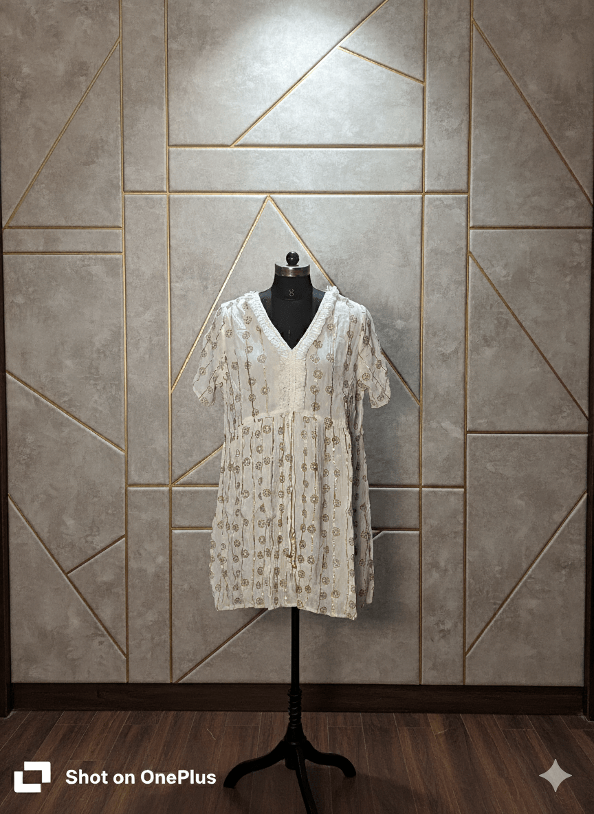 Shimmer Glow Lurex Midi Dress