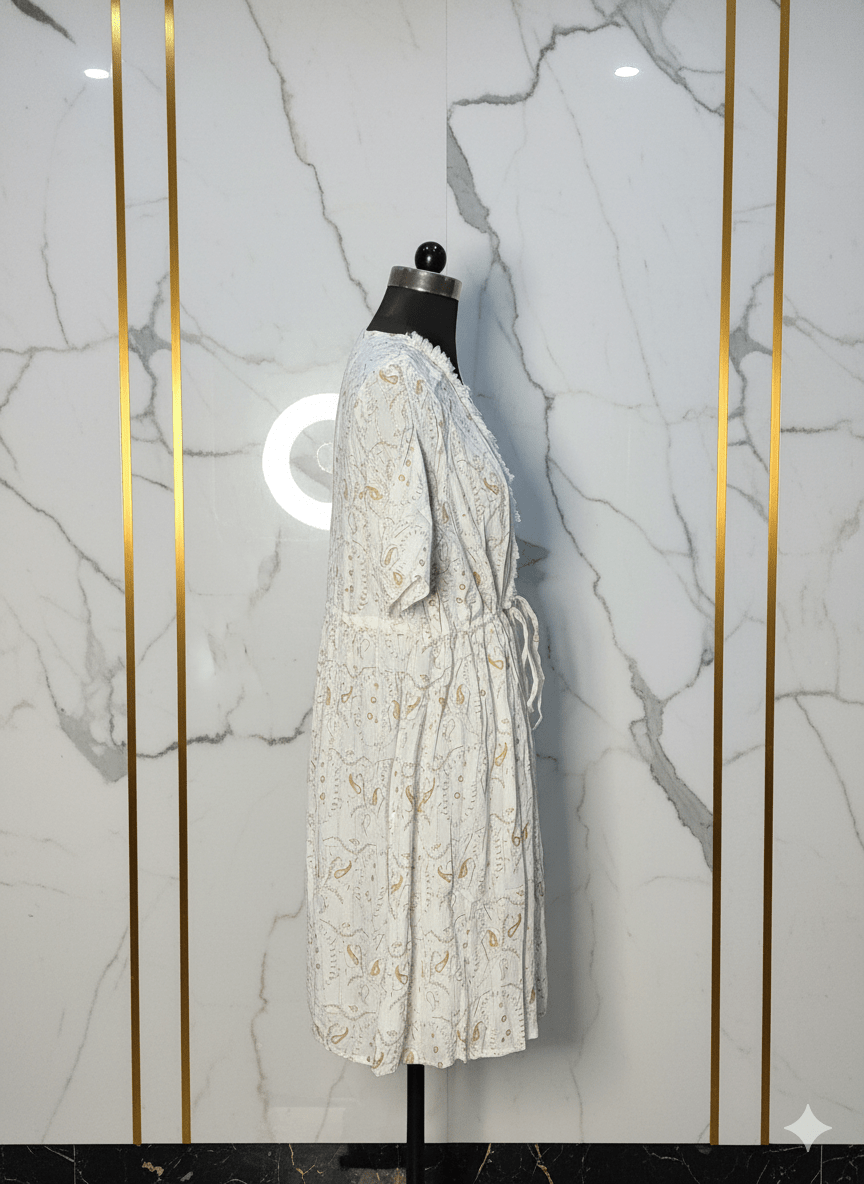 Shimmer Glow Lurex Midi Dress