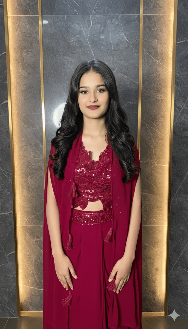 CrepeGlow Party Saree