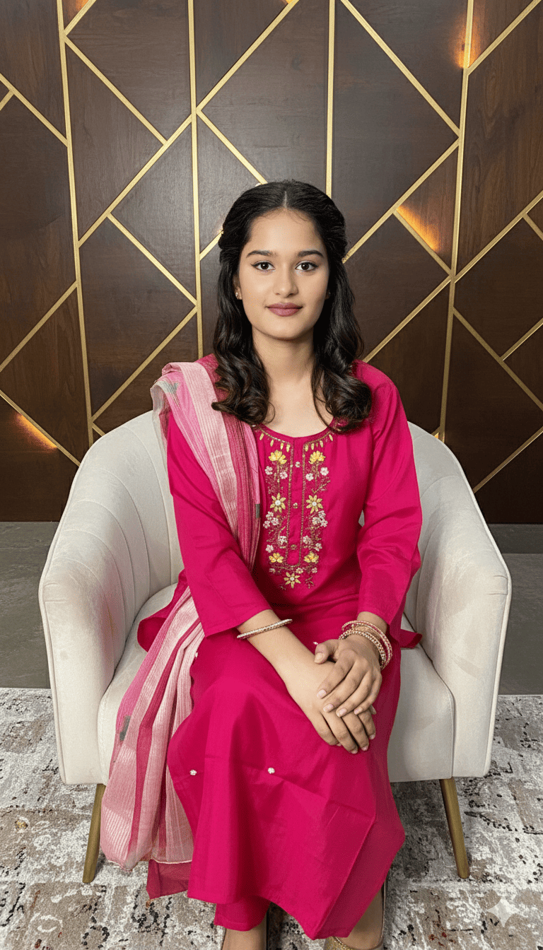 Girls Handwork Set Pink