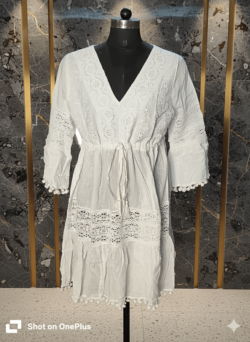 Shimmer Glow Lurex Midi Dress