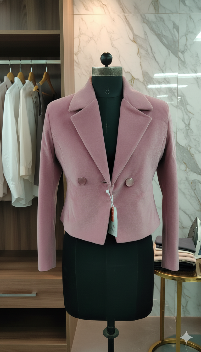 FurGlam Girlsâ€™ Stylish Fur Collar Jacket