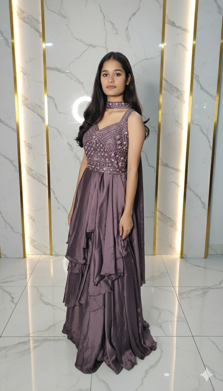 Stylish Party Wear Gown 