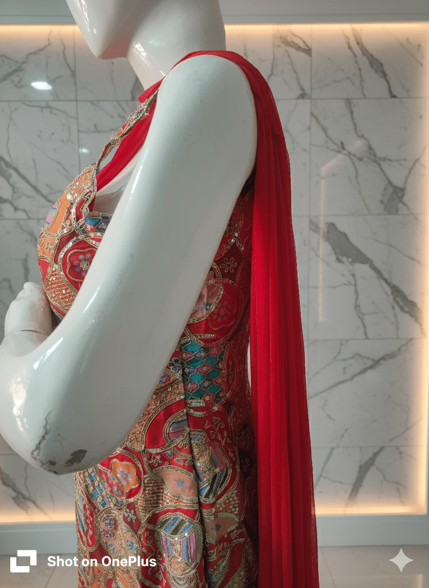 Women Jaquard Sharara Set