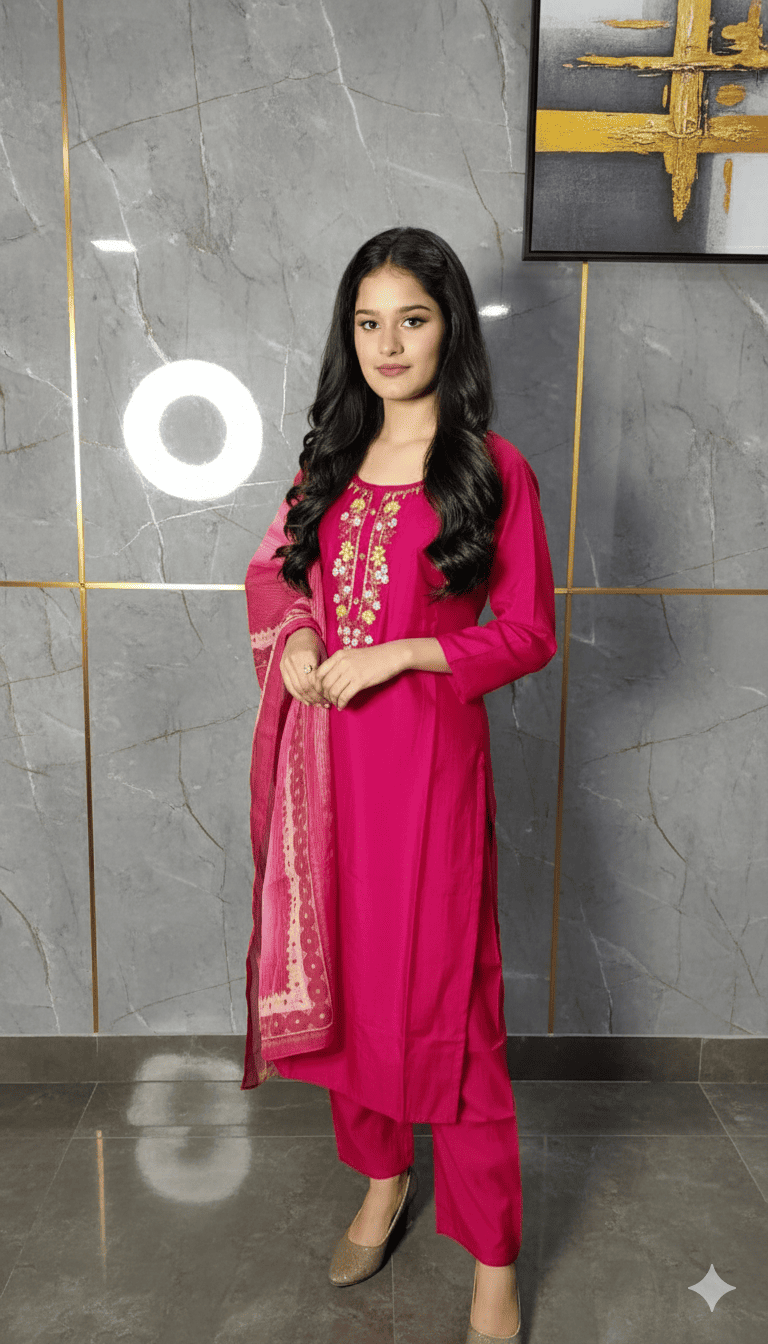 Girls Handwork Set Pink