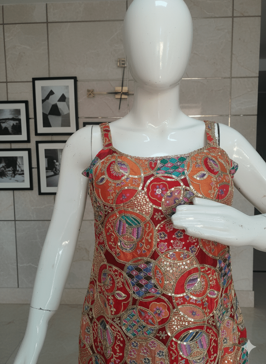 Women Jaquard Sharara Set