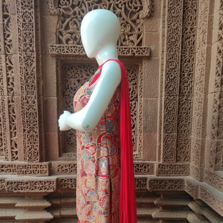 Women Jaquard Sharara Set