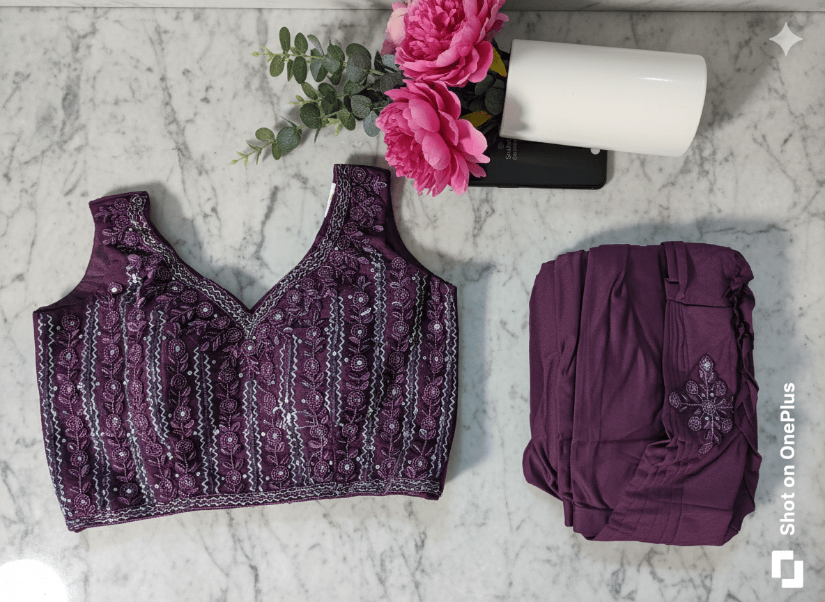 Sparkle Charm Ready-to-Wear Party Saree