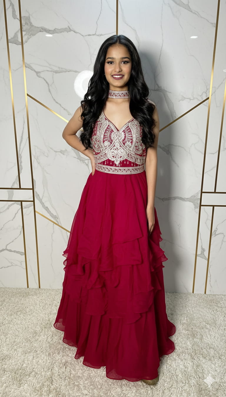 Stylish Party Wear Gown 